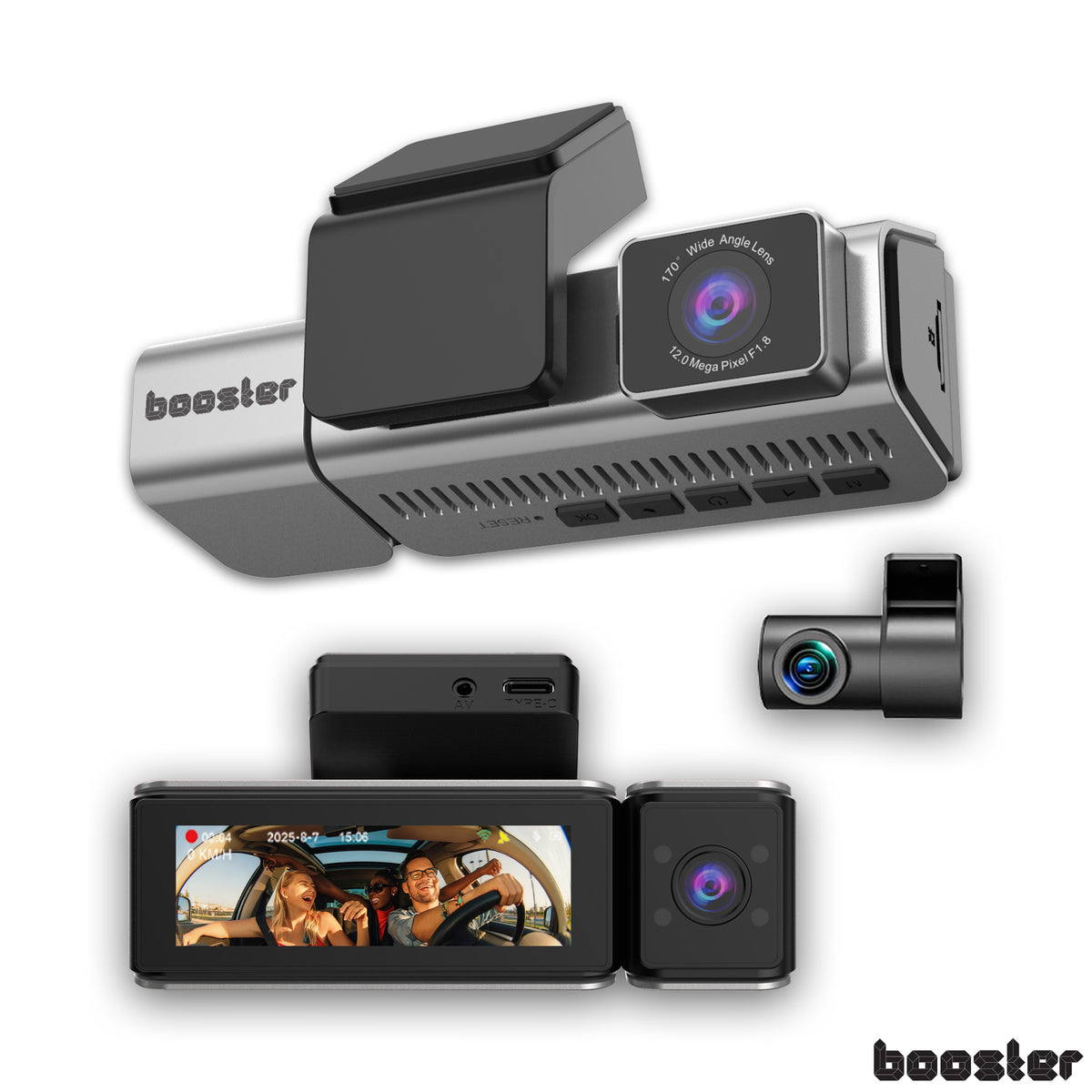 Booster SafeDrive Fisheye – Camera auto 4K cu GPS și WiFi