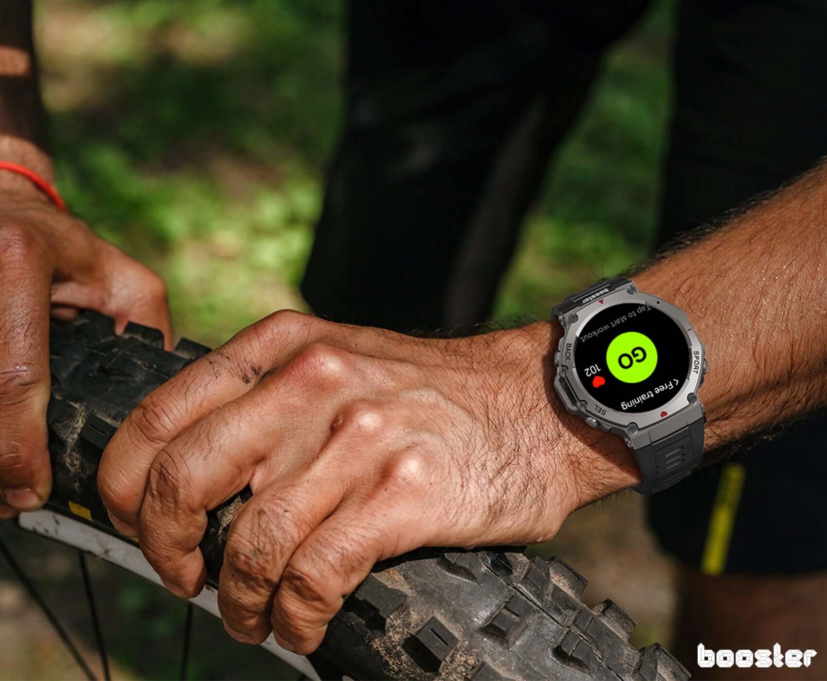 Booster Military – Ceas Smartwatch Rezistent, GPS, Monitorizare Ritm Cardiac, Fitness și Sport Outdoor