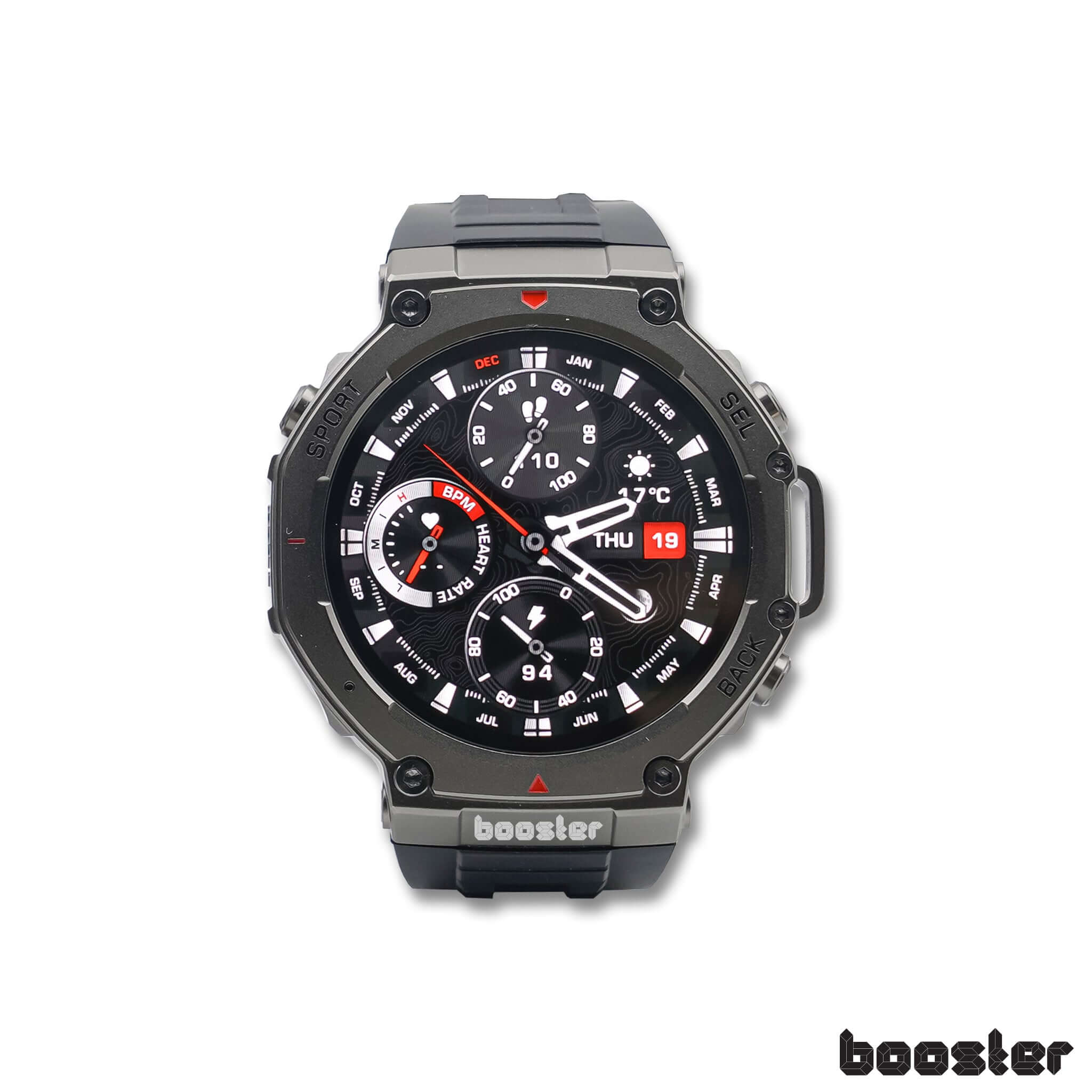 Booster Military – Ceas Smartwatch Rezistent, GPS, Monitorizare Ritm Cardiac, Fitness și Sport Outdoor
