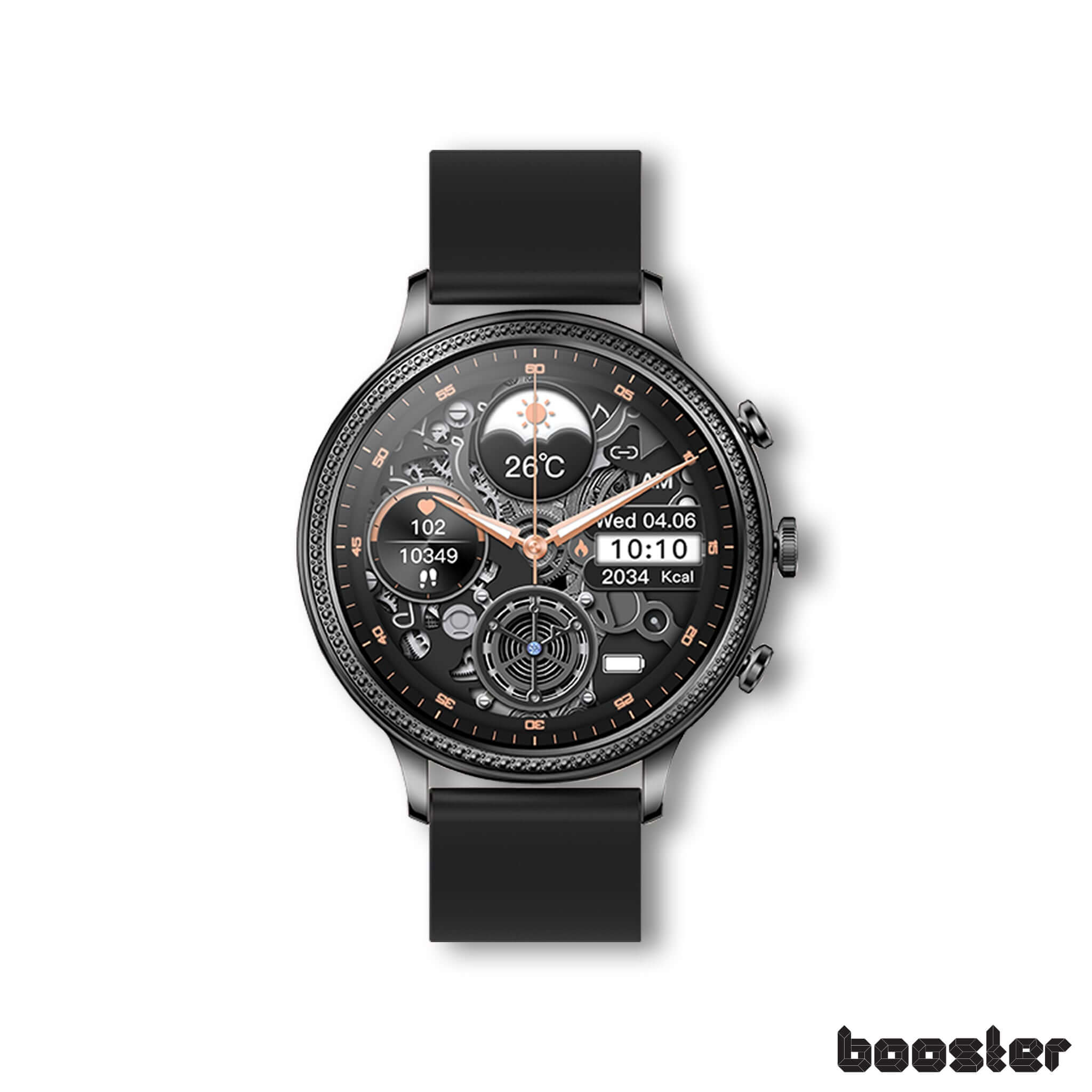 Booster Elegance Watch for Women – Smart Watch with Bluetooth Calls, Health Monitoring and Elegant Design