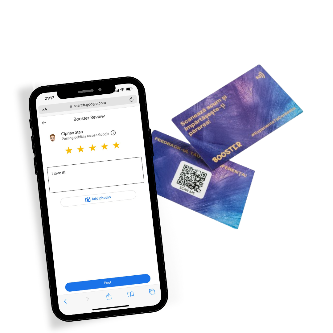Boostează-ți Afacerea cu Cel Mai Bun Card de Recenzie pentru Google My Business