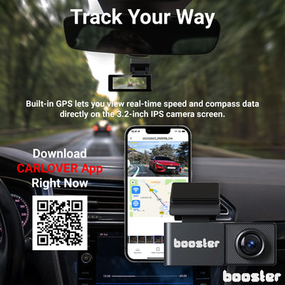 Booster SafeDrive Ultra – DashCam 4K cu GPS și WiFi