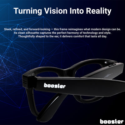 Booster Vision Pro™ – AI Smart Glasses