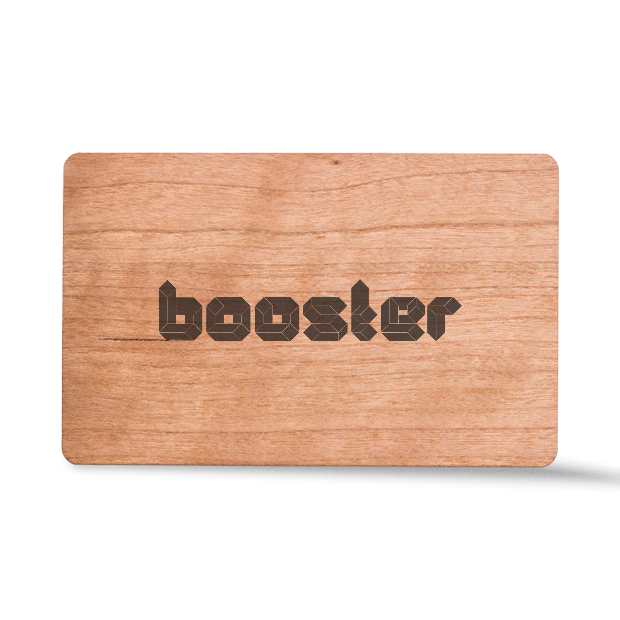 Carte de vizită digitală Booster - Card inteligent NFC Custom Wood