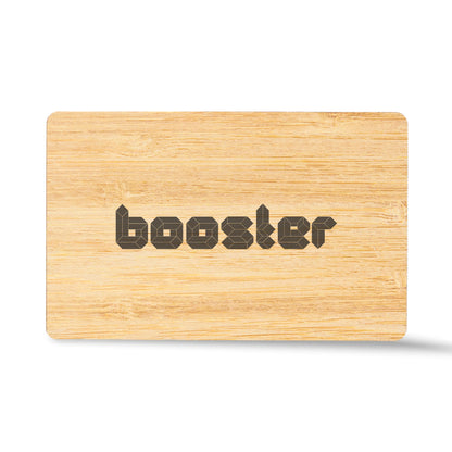 Carte de vizită digitală Booster - Card inteligent NFC Custom Wood