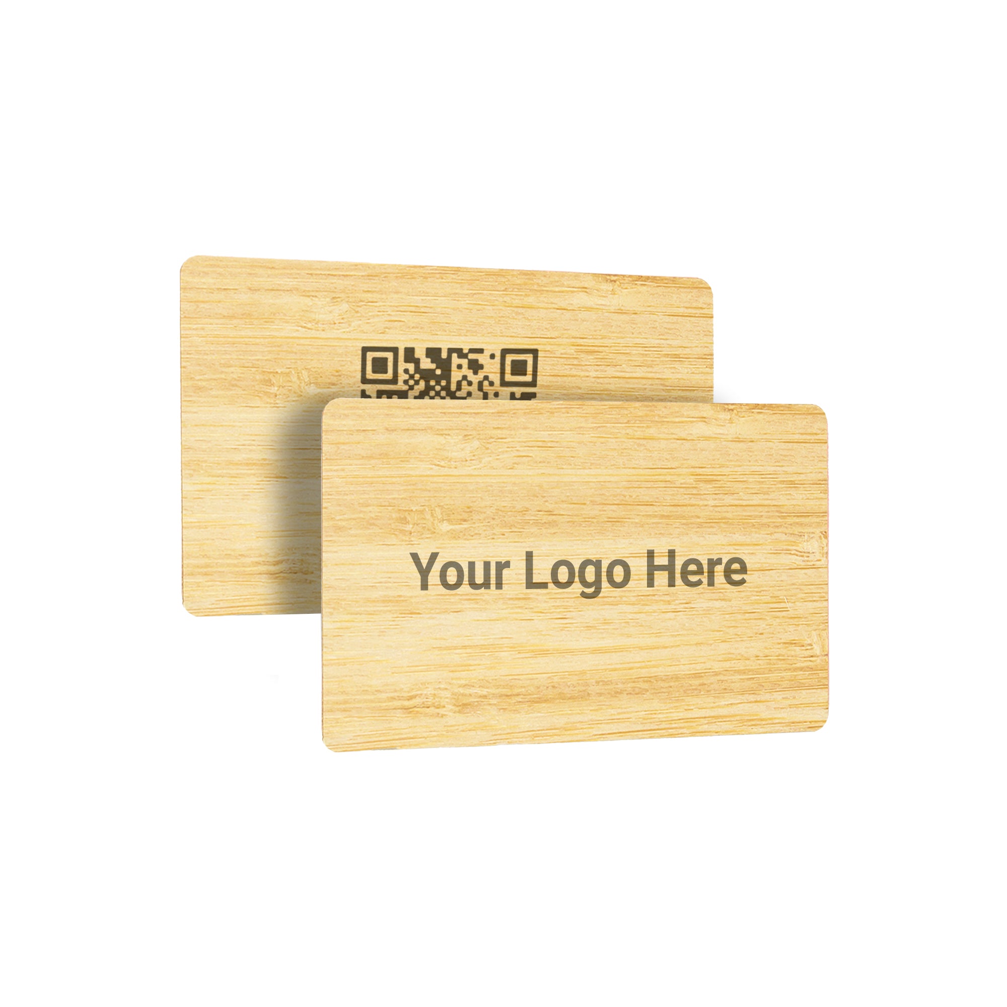 Carte de vizită digitală Booster - Card inteligent NFC Custom Wood