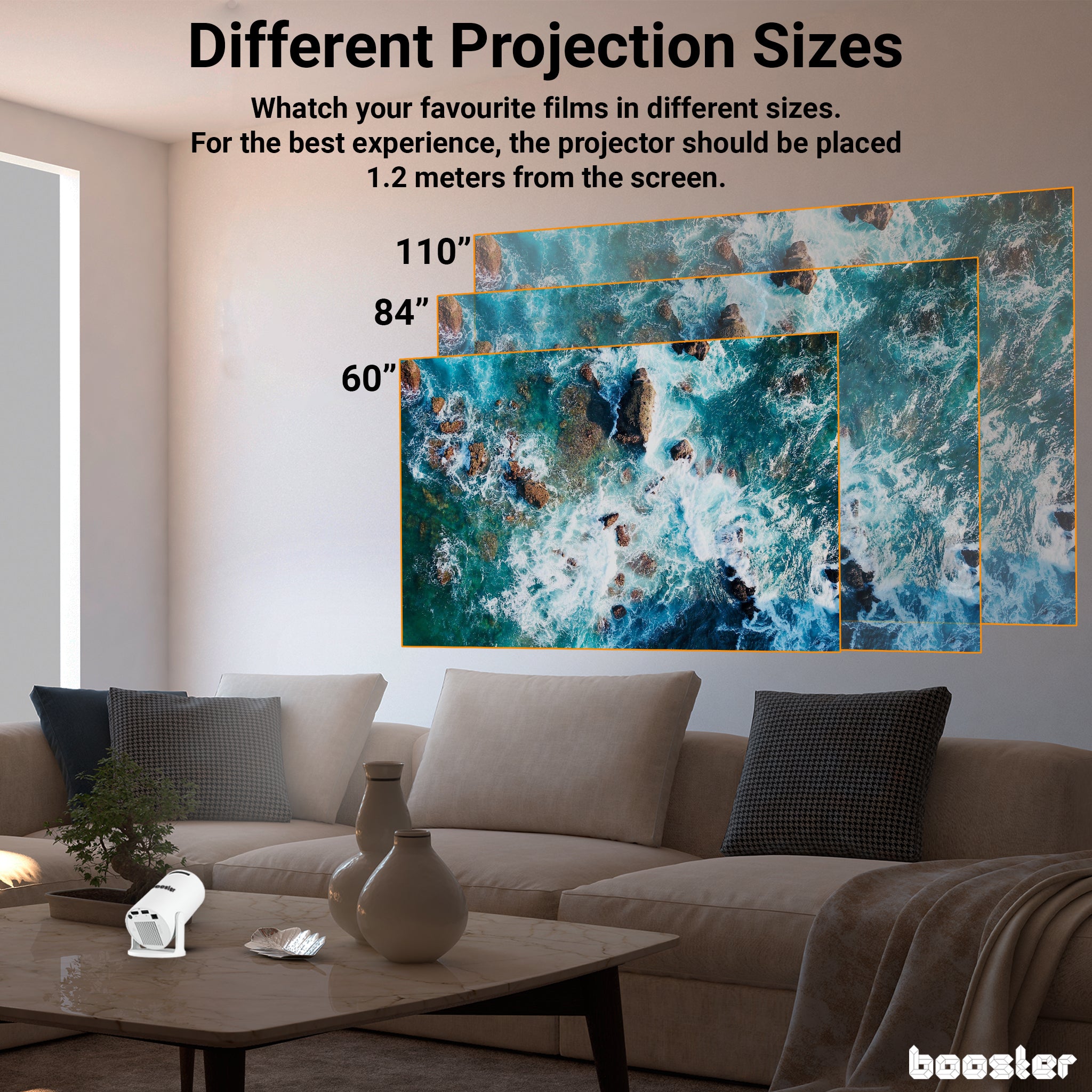 Videoproiector portabil Booster Fun™ 4K