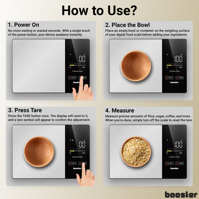 Cantar de bucatarie inteligent Booster SmartSense