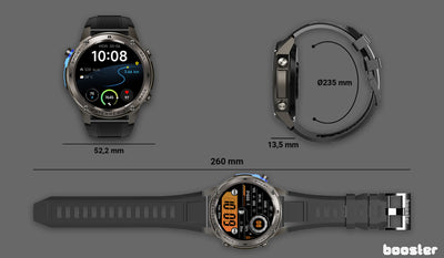 Booster Military M1 – Ceas Smart Rezistent pentru Aventură, Sport