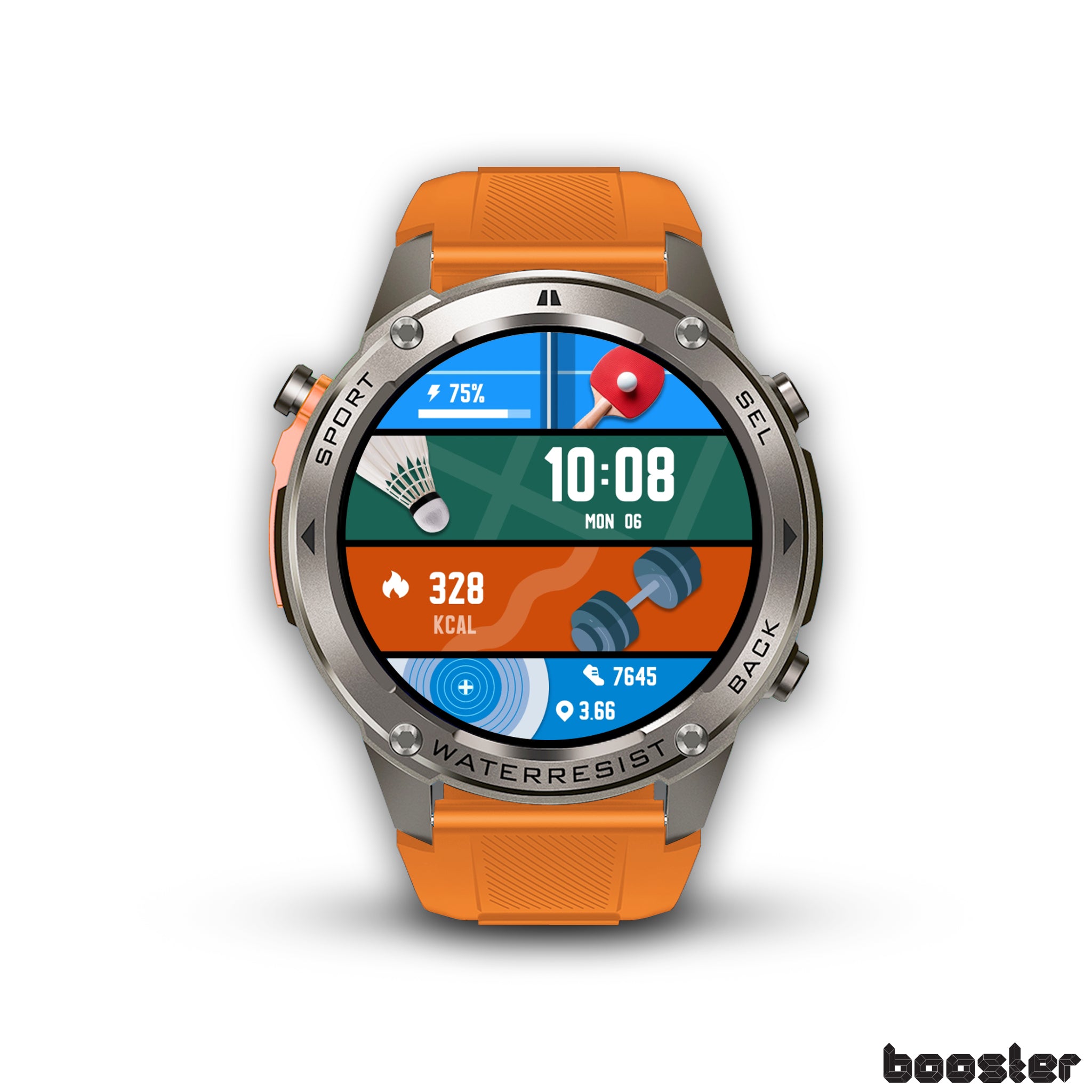 Booster Military M1 – Ceas Smart Rezistent pentru Aventură, Sport