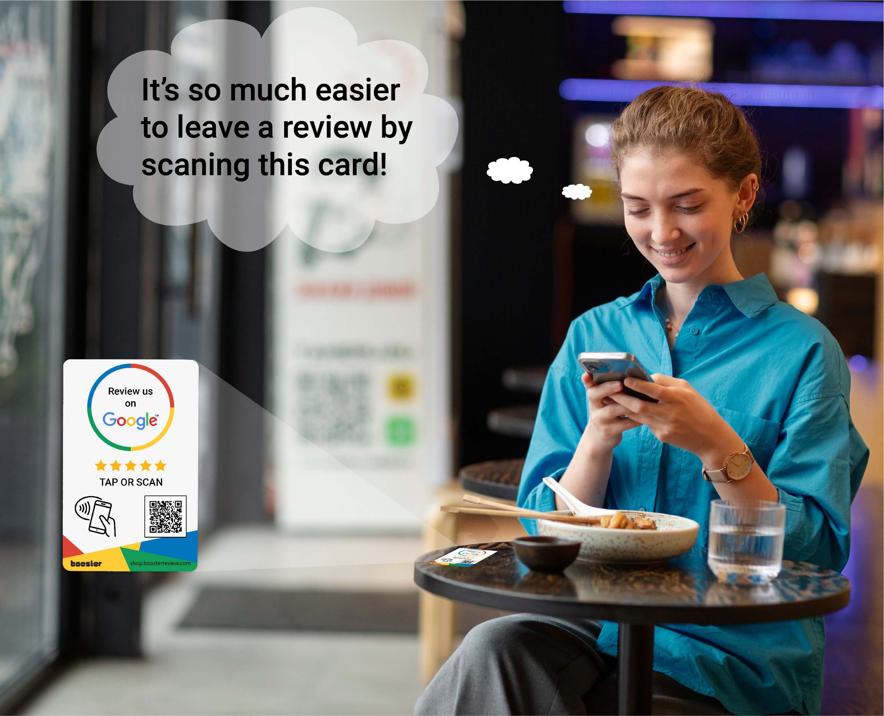 Google Review Cards Tap Booster - Tap for instant reviews - boost business reviews