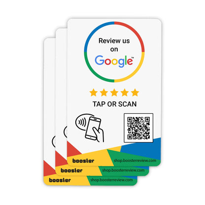 Carduri Google Review Tap Booster - Tap pentru recenzii instantanee - stimulează recenziile de afaceri